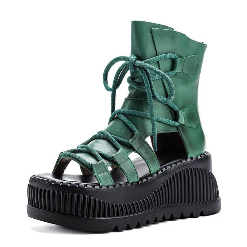 Ethnic Fashion For Women - 8CM etnik inek hakiki deri ayak