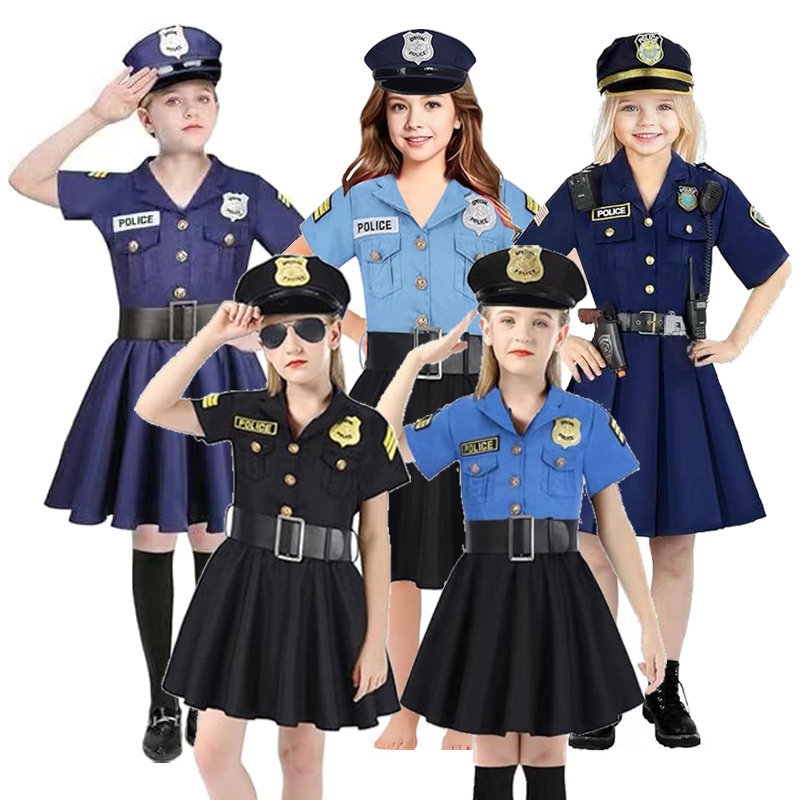 Ethnic Wear In Fashion - Cadılar Bayramı Çocuk Polis Kostümü Kız