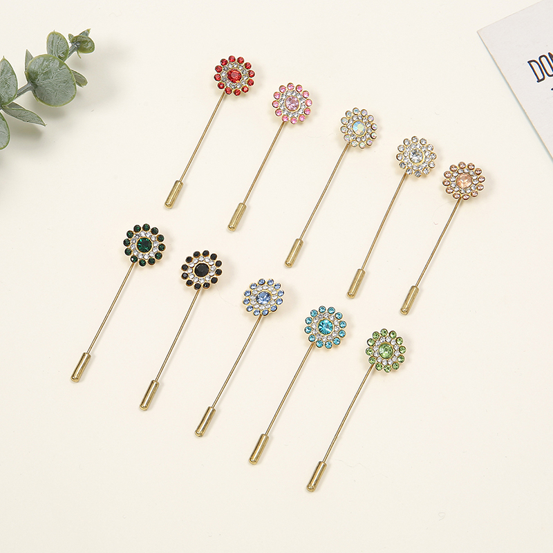 Ethnic Fashion Accessories - Çift katmanlı çiçek elmas tek kelime