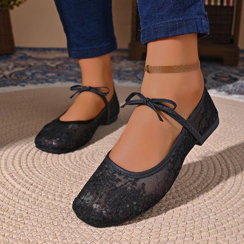 Ethnic Fashion Walk - Kadın İlkbahar Yaz Bale Düz Ayakkabılar