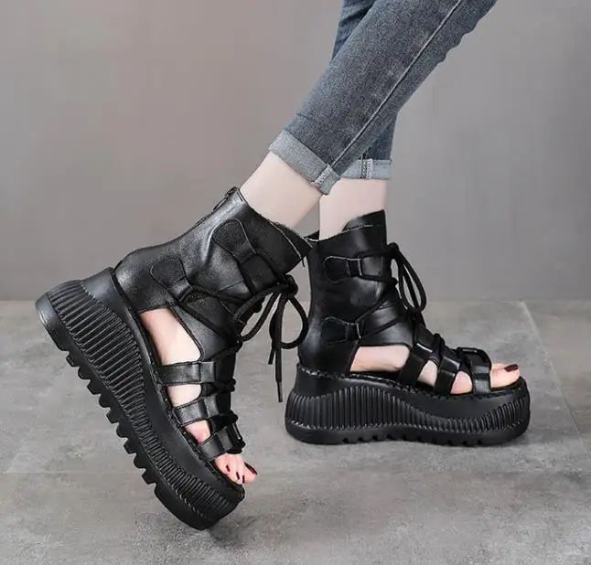8CM etnik inek hakiki deri aya - Ethnic Fashion For Women incelemesi ve fiyatı