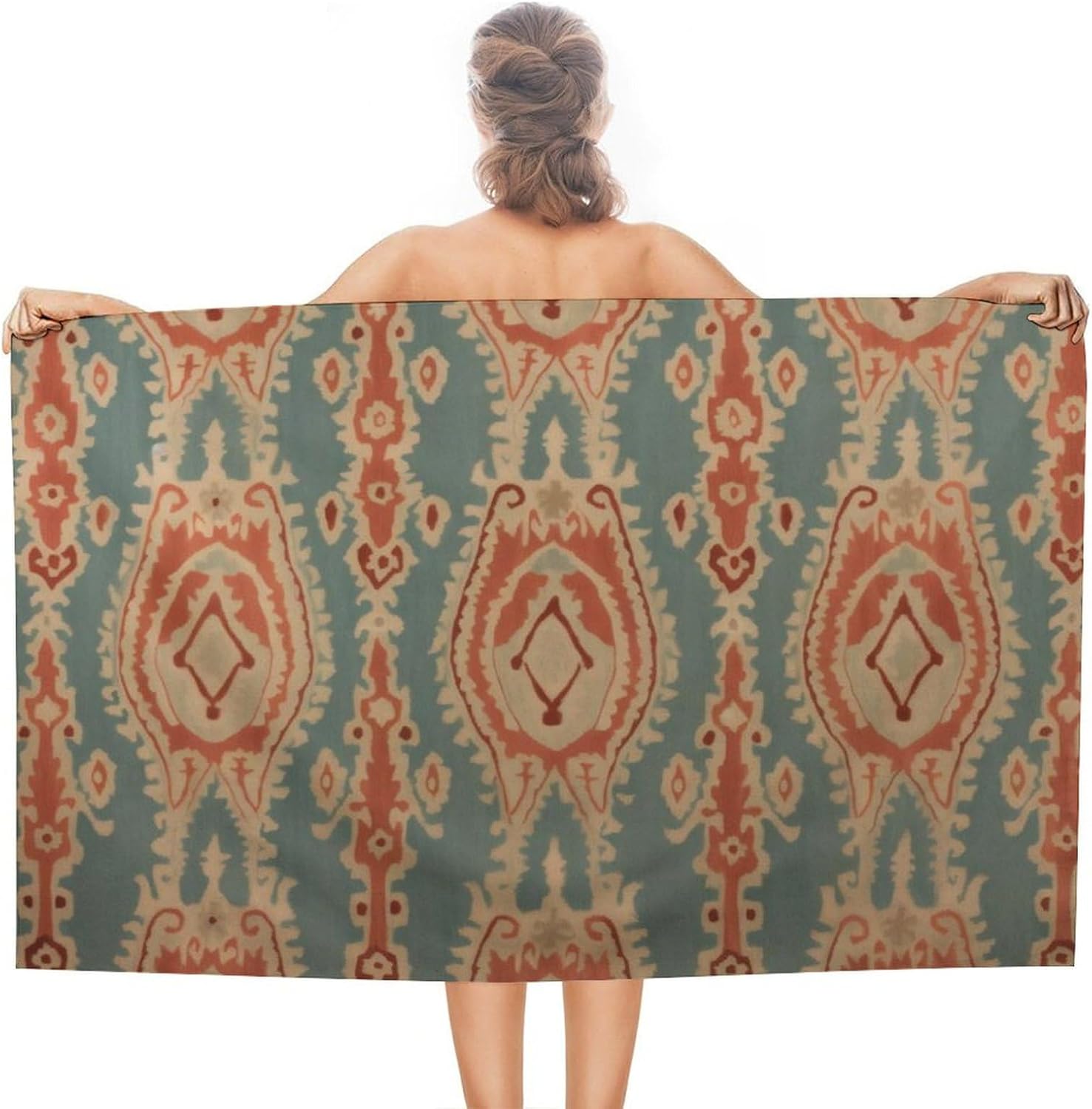 Kumaş Desenli Plaj Havluları E - Ikat Woven Fabric incelemesi ve fiyatı