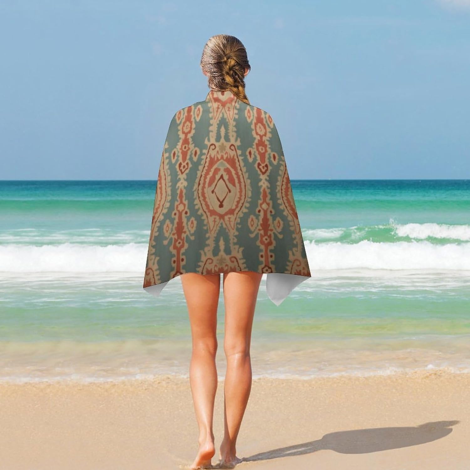Kumaş Desenli Plaj Havluları E - Ikat Woven Fabric incelemesi ve fiyatı