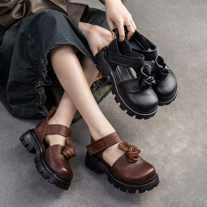 5 cm Etnik Düğüm Platformu Kam - Ethnic Fashion For Women incelemesi ve fiyatı