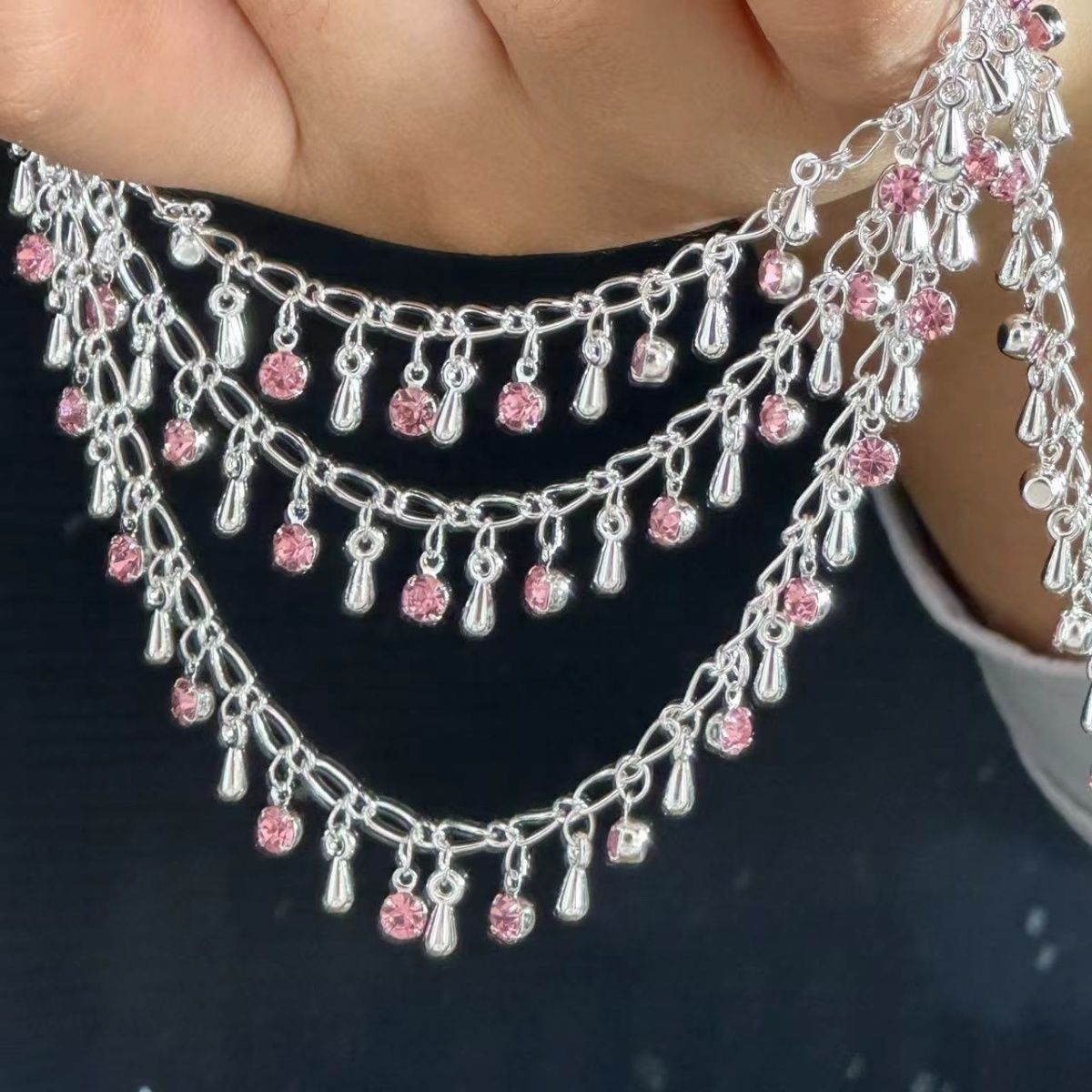 Zarif Yapay Elmas Gözyaşı Şekl - Ethnic Fashion Accessories incelemesi ve fiyatı