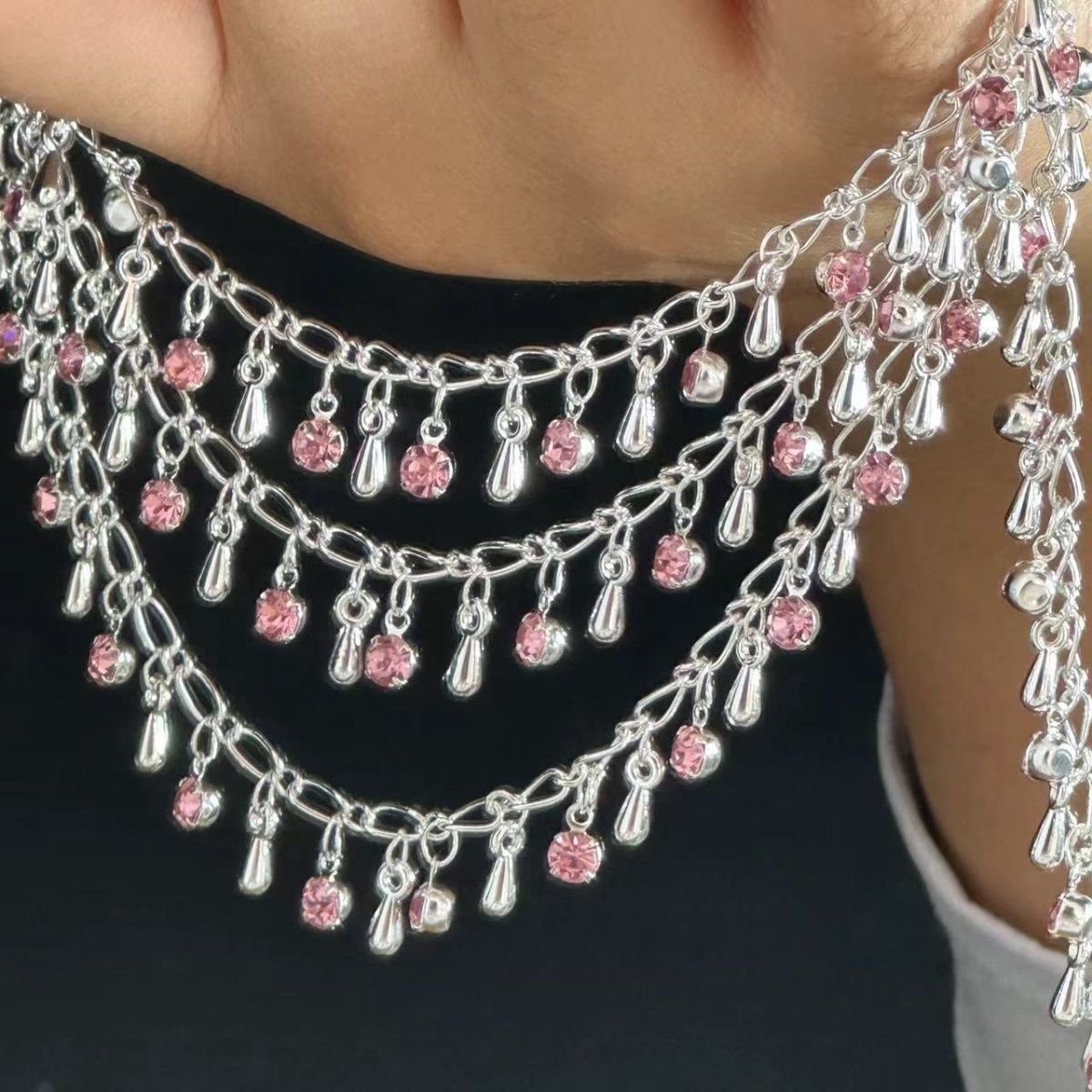 Zarif Yapay Elmas Gözyaşı Şekl - Ethnic Fashion Accessories incelemesi ve fiyatı