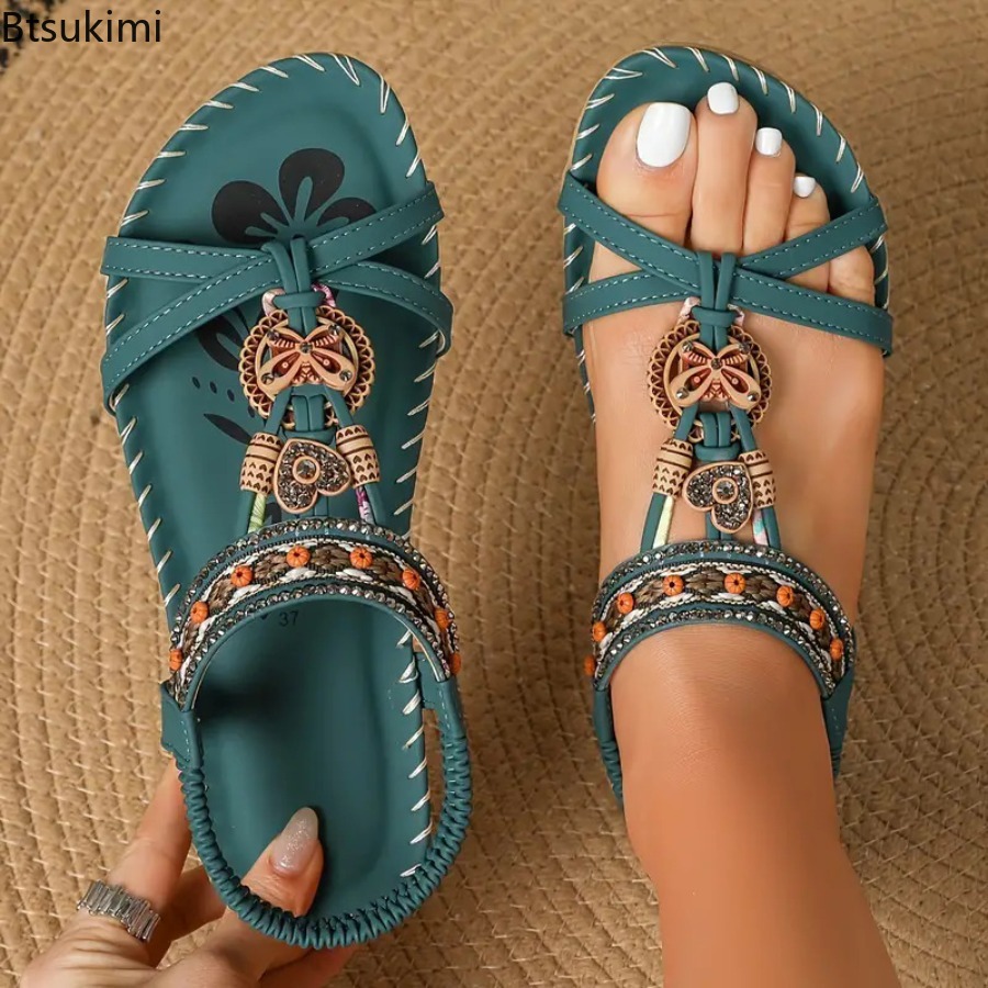 Kadın Bohemian Sandalet Açık P - Ethnic Fashion For Women incelemesi ve fiyatı