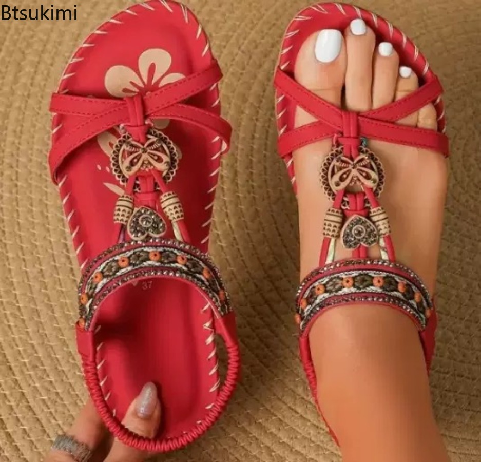Kadın Bohemian Sandalet Açık P - Ethnic Fashion For Women incelemesi ve fiyatı